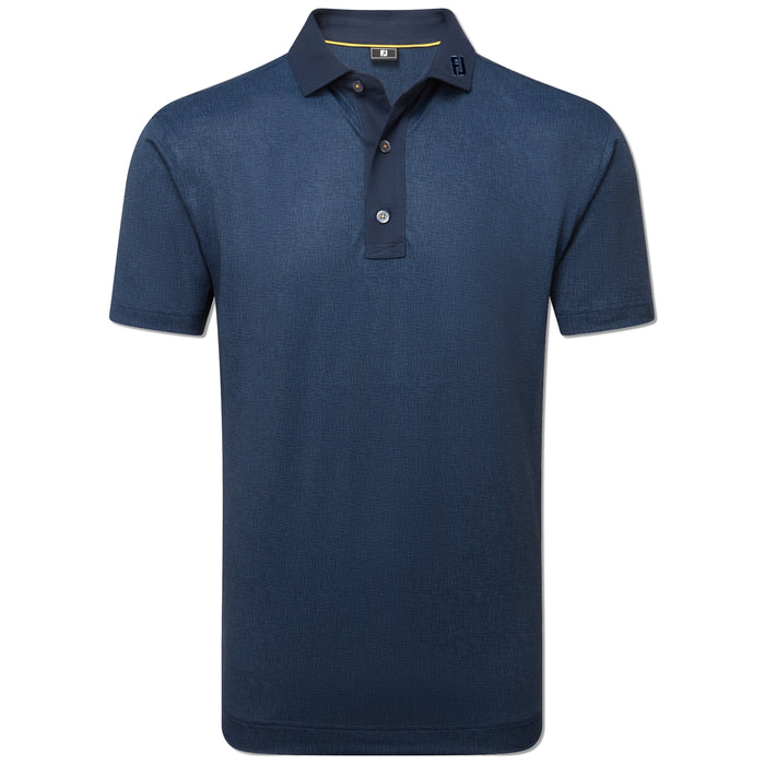 FootJoy 2025 Etched Texture Print Lisle Polo Shirt