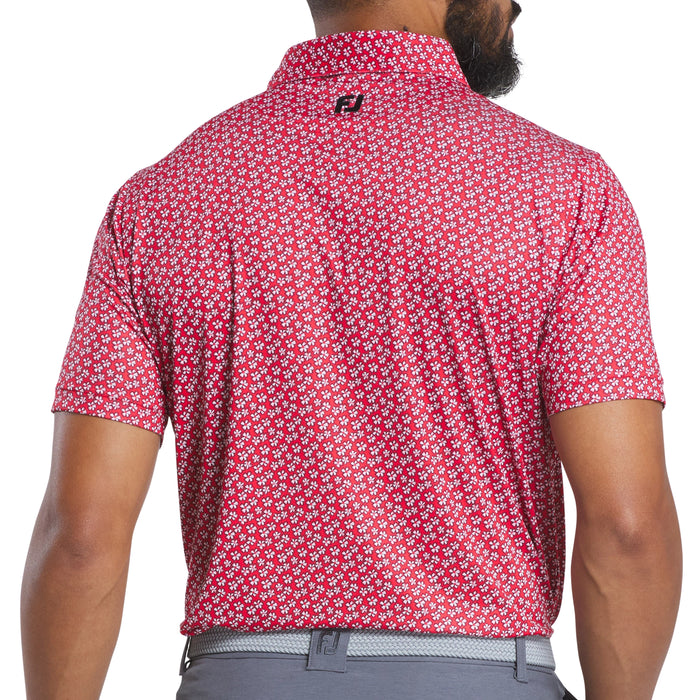 FootJoy 2025 Floral Sketch Lisle Polo Shirt