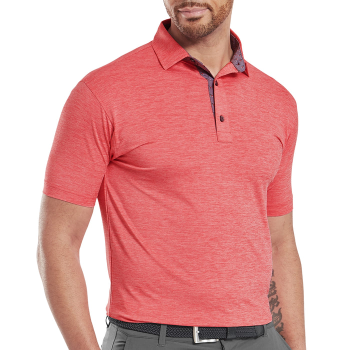 FootJoy 2025 Heather Lisle with Trim Polo Shirt