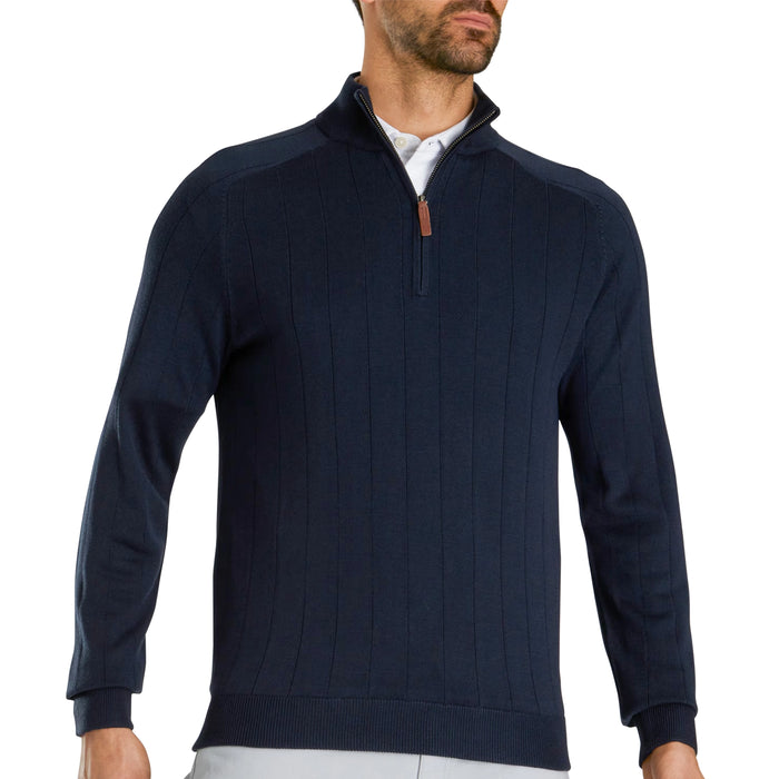 FootJoy 2026 Drop Needle Lined Wool Quarter-Zip Pullover
