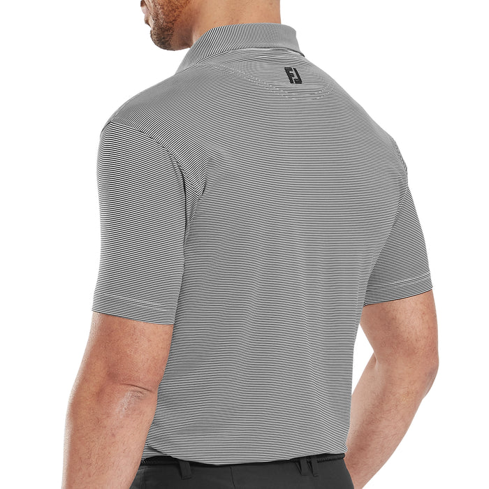FootJoy 2026 Micro Feeder Stripe Lisle Polo Shirt
