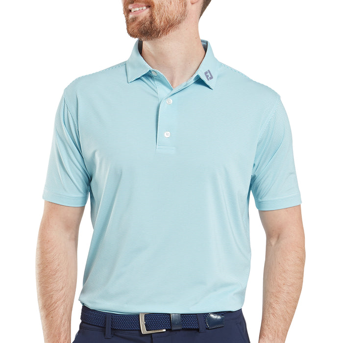 FootJoy 2026 Micro Feeder Stripe Lisle Polo Shirt