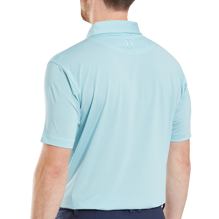 FootJoy 2026 Micro Feeder Stripe Lisle Polo Shirt