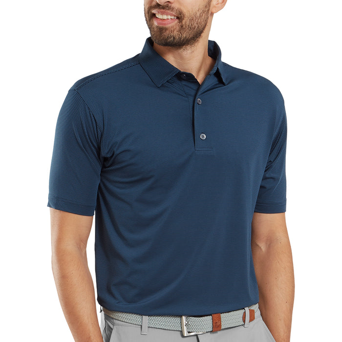 FootJoy 2026 Micro Feeder Stripe Lisle Polo Shirt