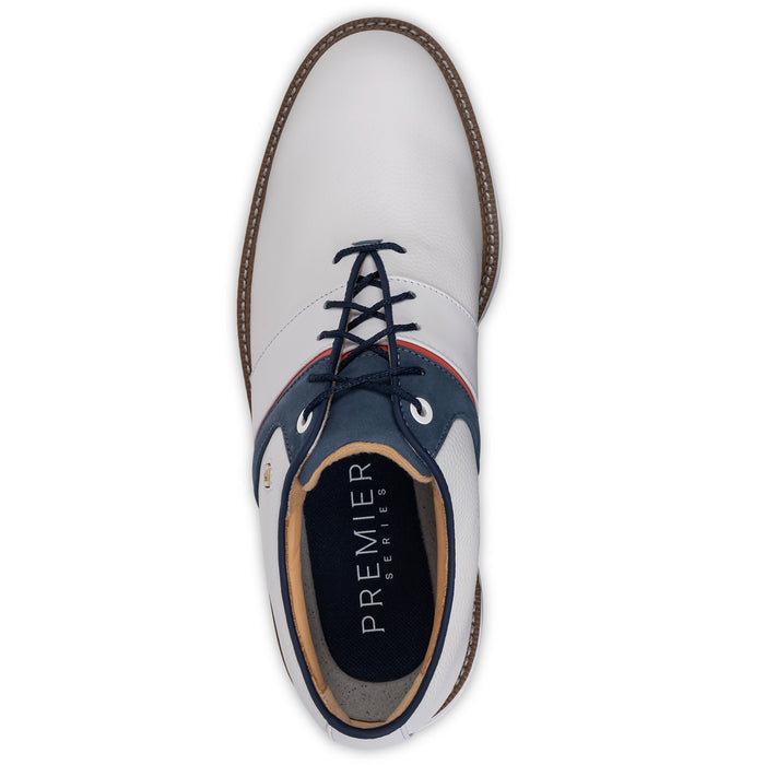 FootJoy 2026 Premiere Series Packard Golf Shoe - White/Blue/Red