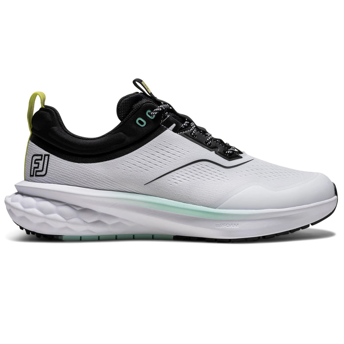 FootJoy 2026 Quantum Mesh Golf Shoe - White/Black/Primrose