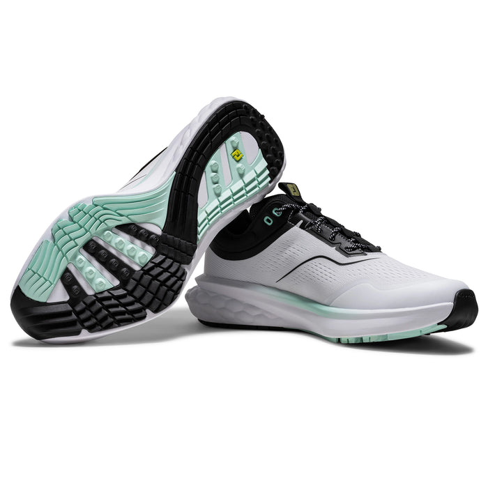 FootJoy 2026 Quantum Mesh Golf Shoe - White/Black/Primrose