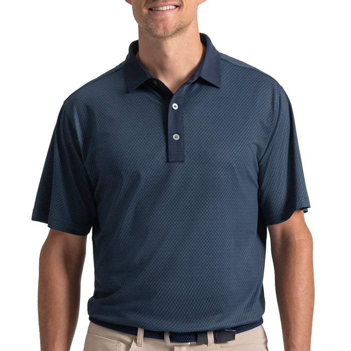 FootJoy 2026 Star Geo Jacquard Polo Shirt - Navy
