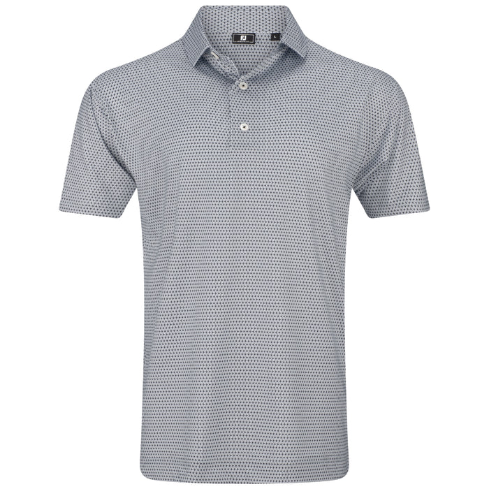 FootJoy 2026 Stellar Print Polo Shirt - Grey/White/Black
