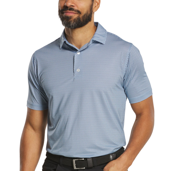 FootJoy 2026 Stellar Print Polo Shirt - Navy/White/Blue