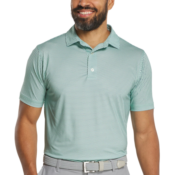 FootJoy 2026 Stellar Print Polo Shirt - Seafoam/White/Navy
