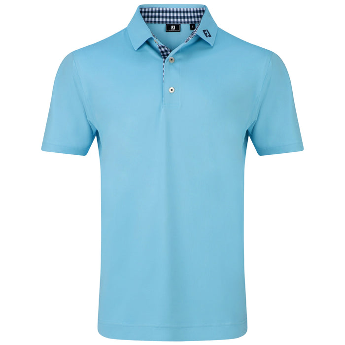 FootJoy 2026 Stretch Pique Solid Polo Shirt - Blue Reef