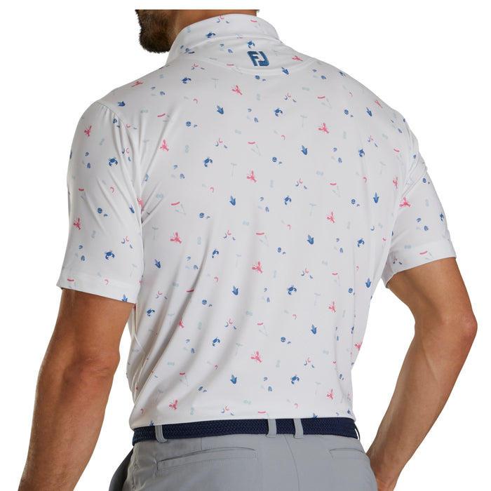 FootJoy Clam Bake Print Lisle Polo Shirt