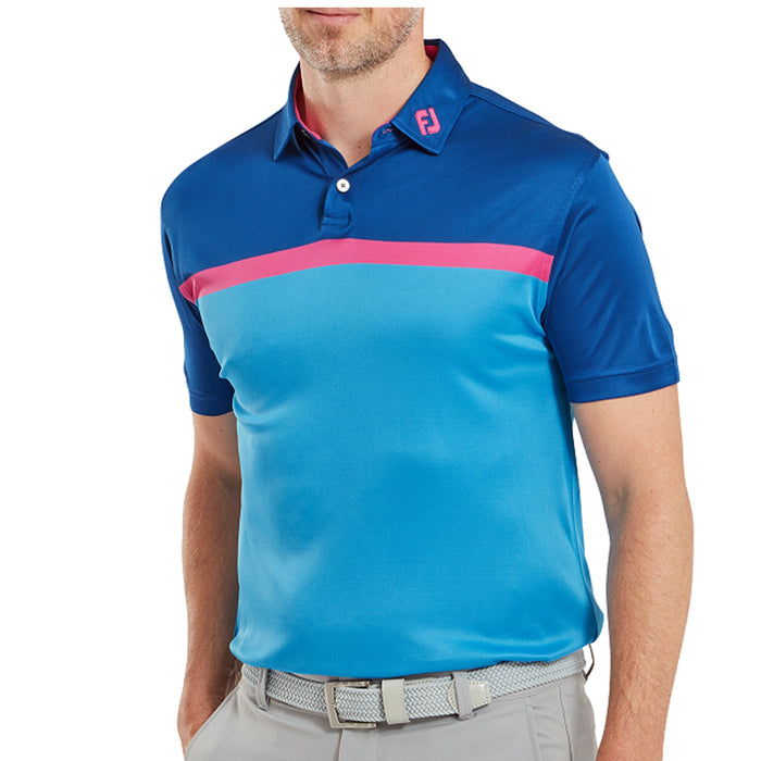 FootJoy Colour Block Self Collar Polo Shirt