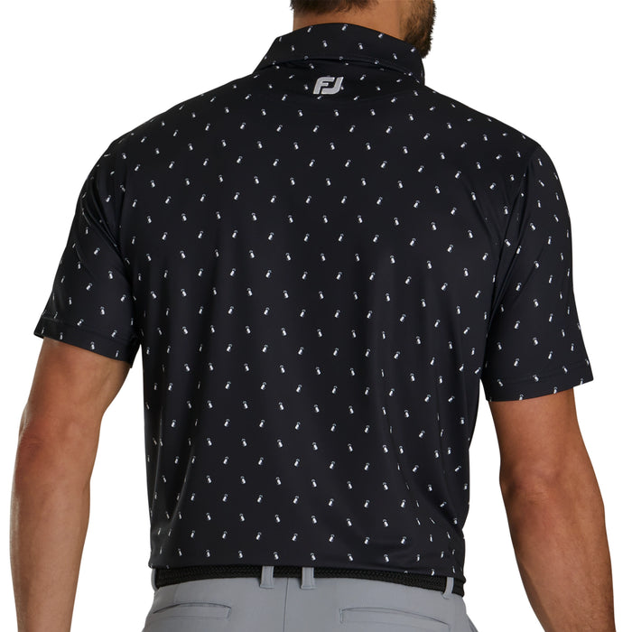FootJoy Golf Bag Print Lisle Polo Shirt