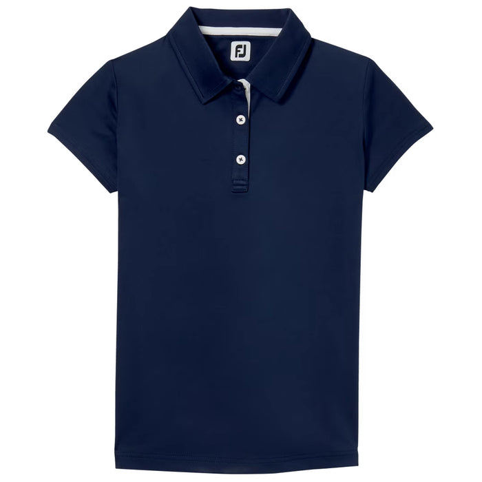 FootJoy Junior Girls Short Sleeve Polo Shirt