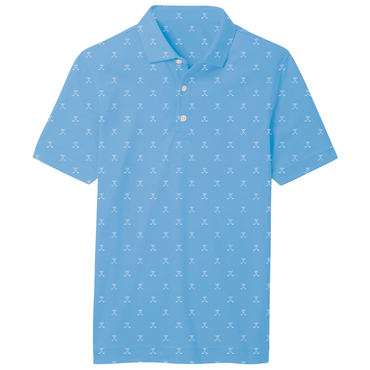 FootJoy Junior Golf Print Self Collar Polo Shirt — The House of Golf