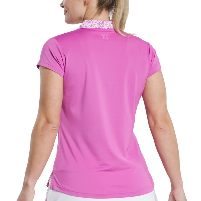FootJoy Ladies 2025 Cap Sleeve Print Polo Shirt