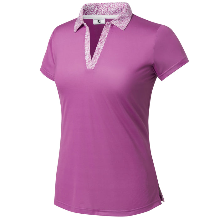 FootJoy Ladies 2025 Cap Sleeve Print Polo Shirt