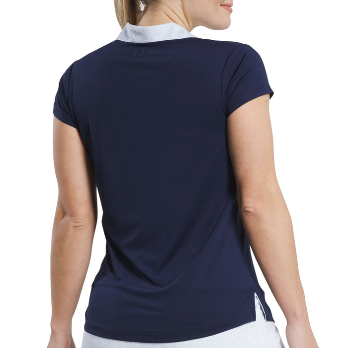 FootJoy Ladies 2025 Cap Sleeve Print Polo Shirt