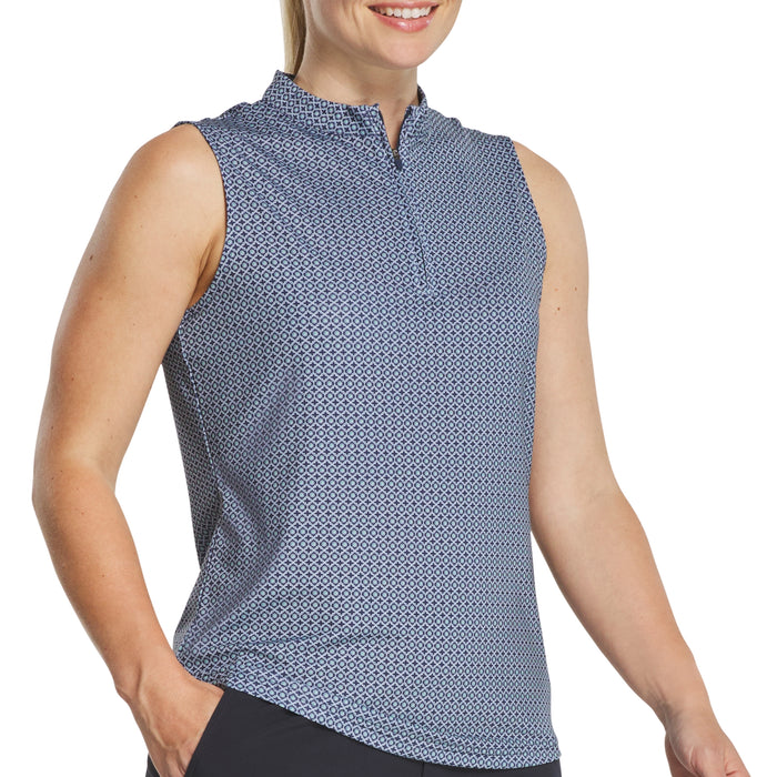 FootJoy Ladies 2026 Printed Sleeveless Polo Shirt