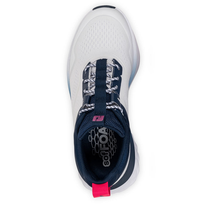 FootJoy Ladies 2026 Quantum Mesh Golf Shoe - White/Navy/Pink