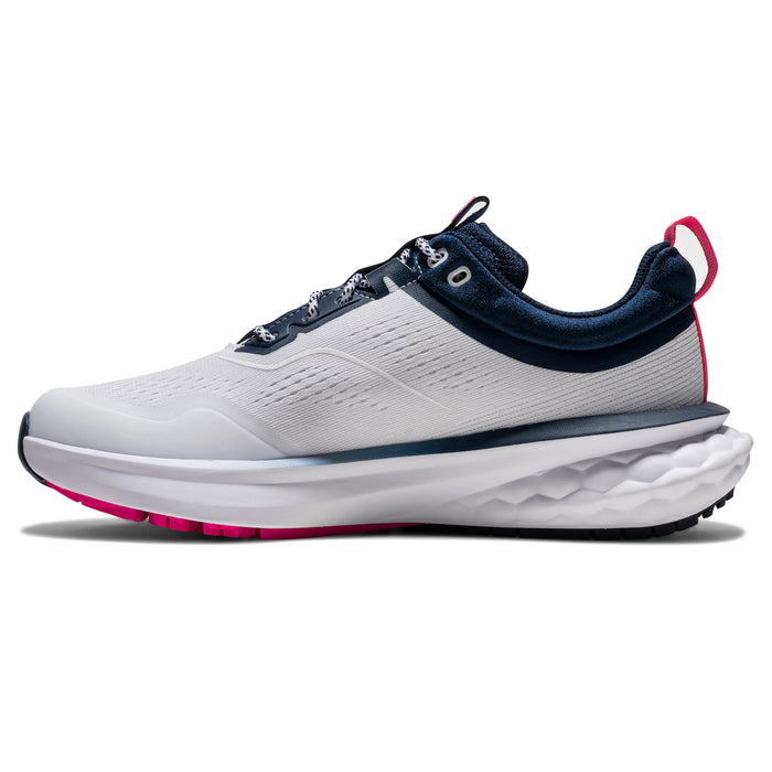 FootJoy Ladies 2026 Quantum Mesh Golf Shoe - White/Navy/Pink