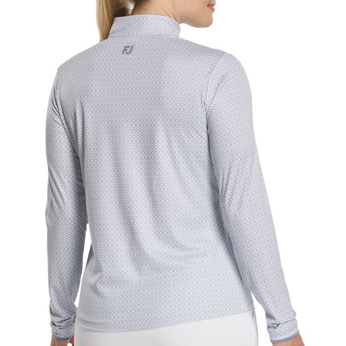 FootJoy Ladies 2026 Sun Protection Printed Quarter-Zip Pullover
