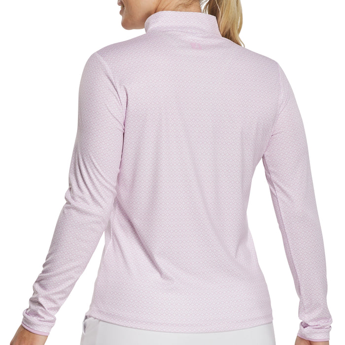 FootJoy Ladies 2026 Sun Protection Printed Quarter-Zip Pullover