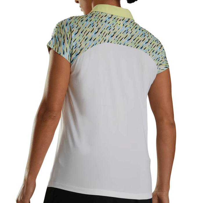 FootJoy Ladies Cap Sleeve Colour Block Polo Shirt