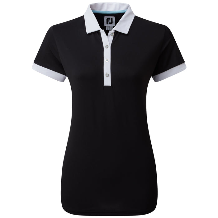 FootJoy Ladies Colour Block Pique Polo Shirt