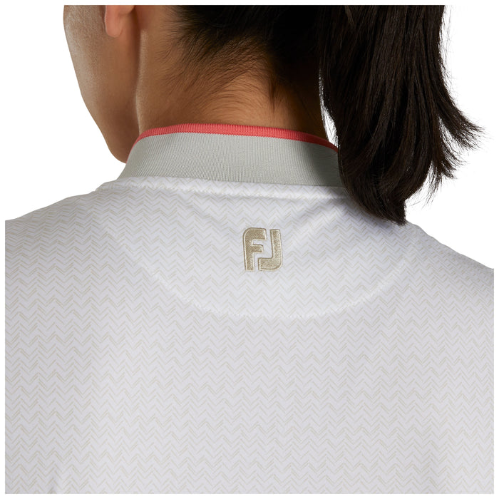 FootJoy Ladies Sleeveless Quarter Zip Printed Shirt