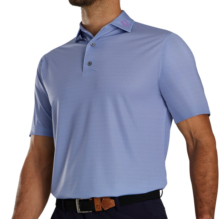 FootJoy Octagon Print Self Collar Polo Shirt