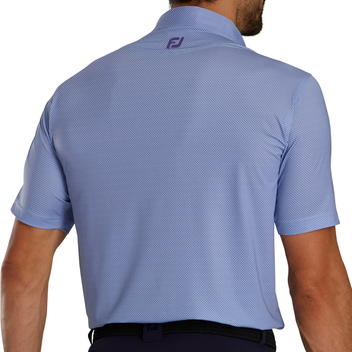 FootJoy Octagon Print Self Collar Polo Shirt