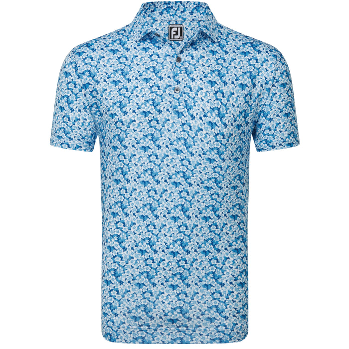 FootJoy Primrose Print Self Collar Polo Shirt