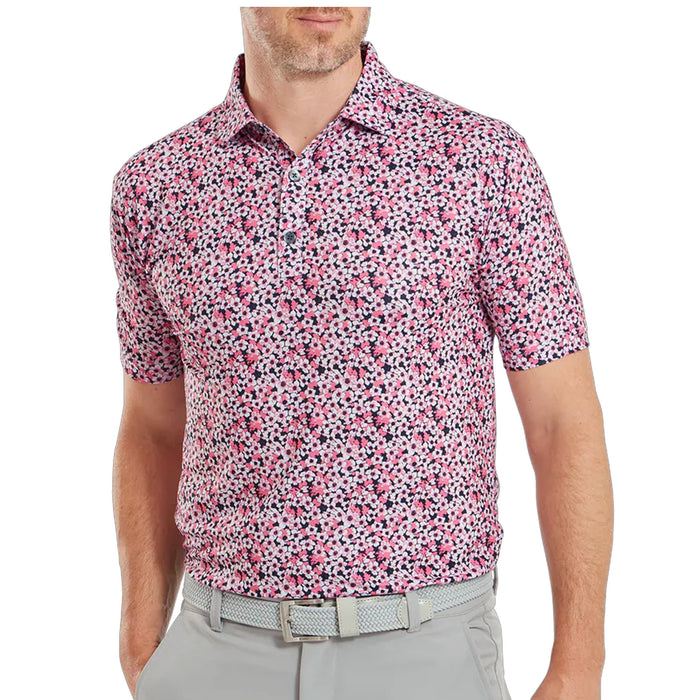 FootJoy Primrose Print Self Collar Polo Shirt