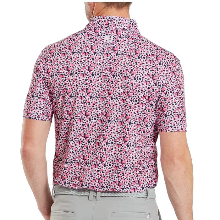 FootJoy Primrose Print Self Collar Polo Shirt