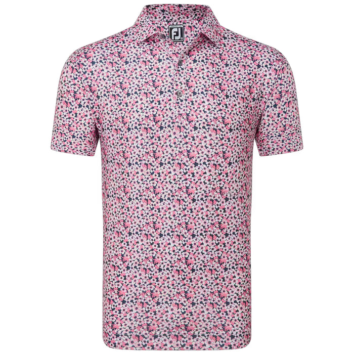 FootJoy Primrose Print Self Collar Polo Shirt