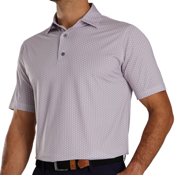 FootJoy Scallop Shell Foulard Self Collar Polo Shirt