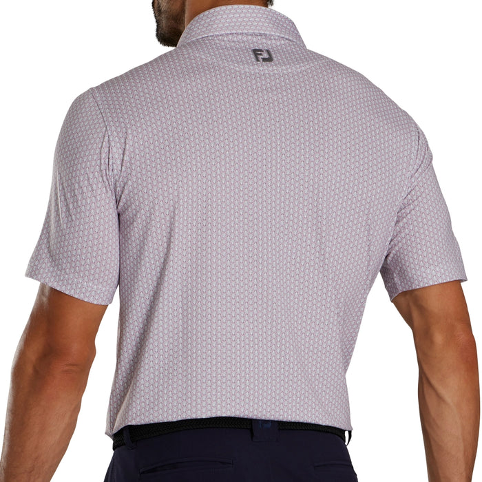 FootJoy Scallop Shell Foulard Self Collar Polo Shirt