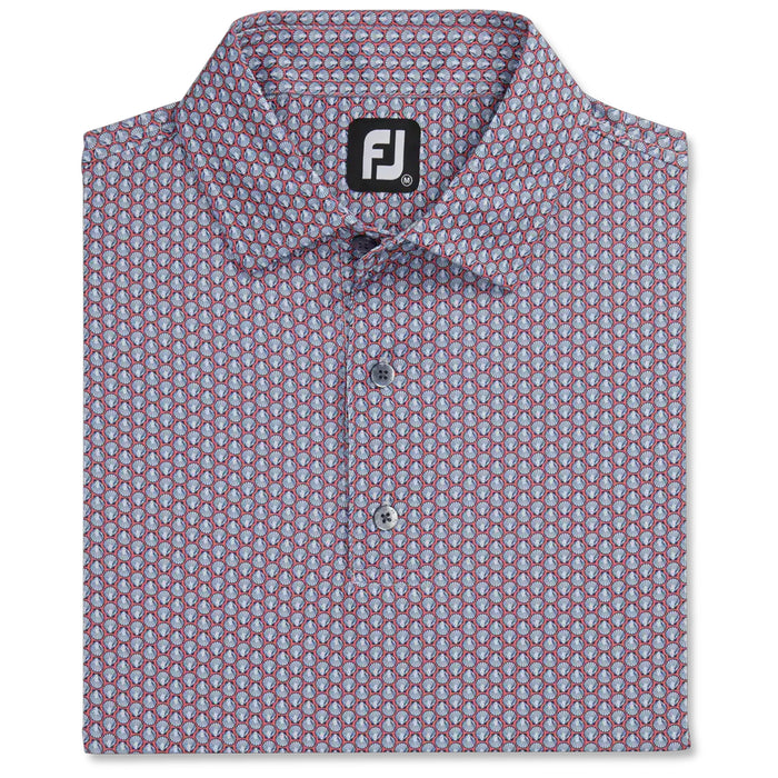 FootJoy Scallop Shell Foulard Self Collar Polo Shirt