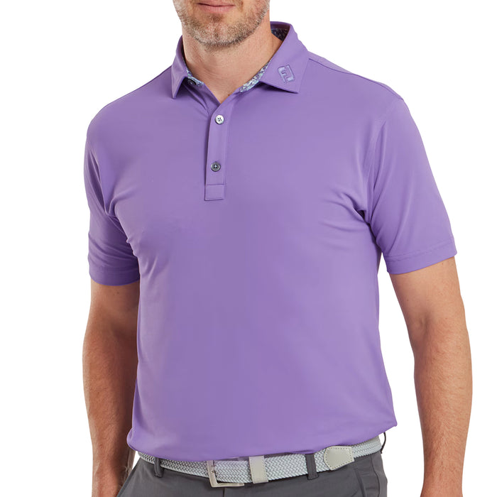 FootJoy Solid with Primrose Trim Self Collar Polo Shirt