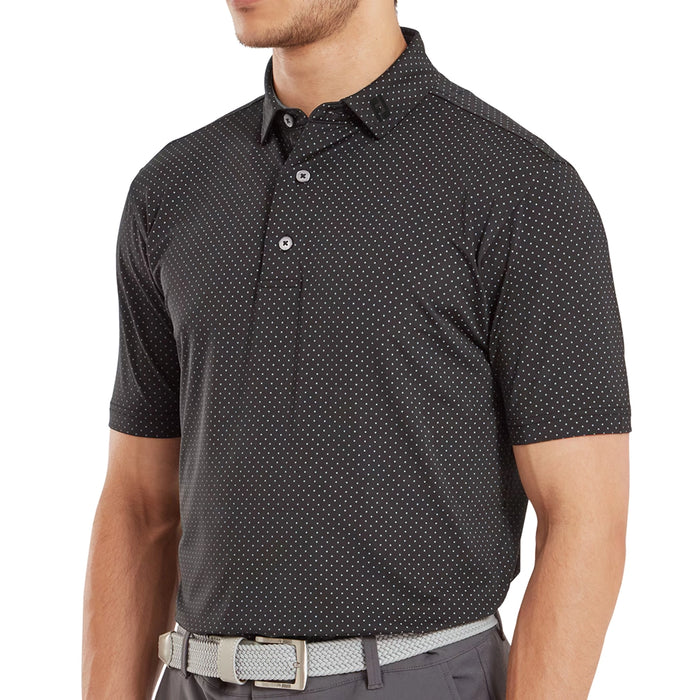 FootJoy Stretch Lisle Dot Print Polo Shirt