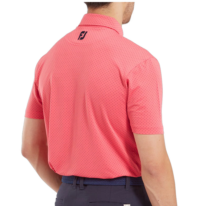 FootJoy Stretch Lisle Dot Print Polo Shirt