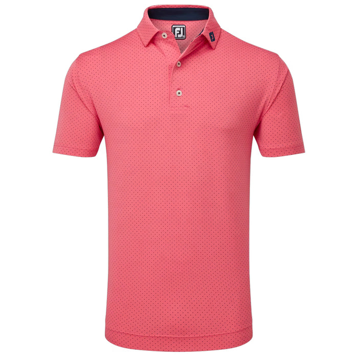 FootJoy Stretch Lisle Dot Print Polo Shirt