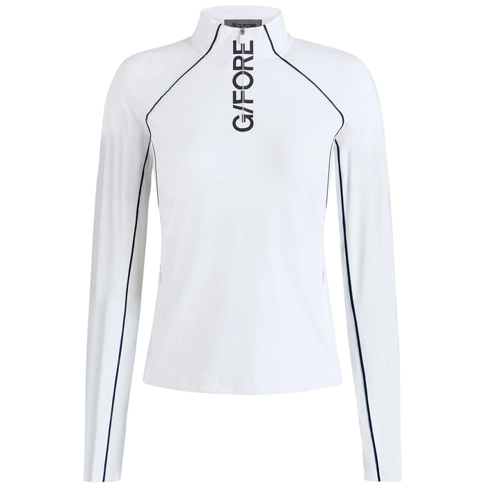 G-Fore Ladies 2026 Quarter Zip Mid Layer - Snow
