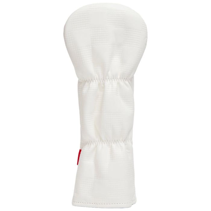 Ghost Golf 2026 Checkered Fairway Wood Headcover - White