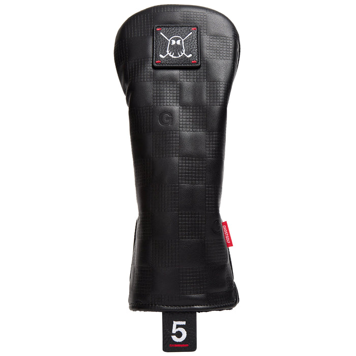 Ghost Golf 2026 Checkered Fariway Wood Head Cover - Black