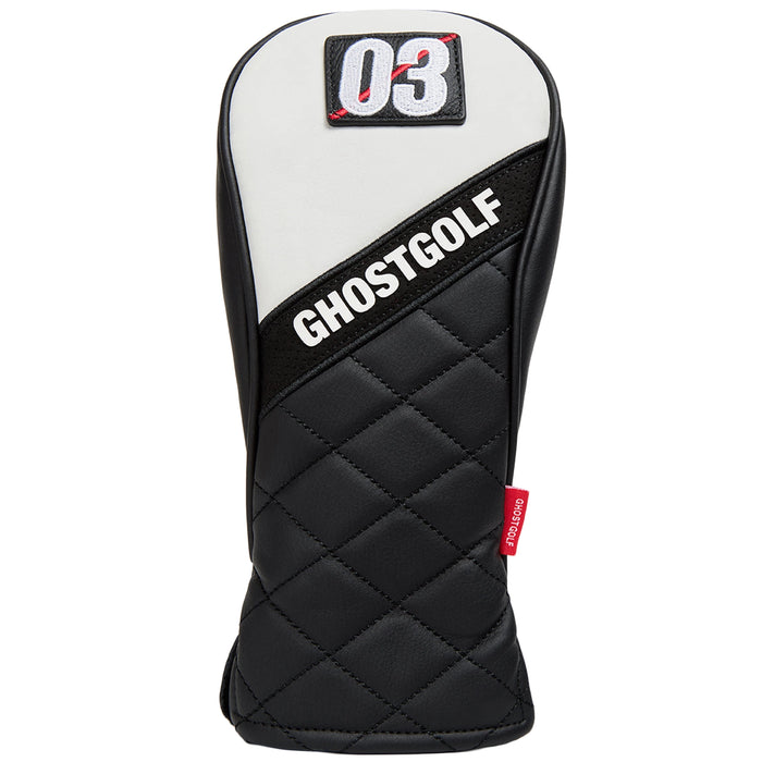 Ghost Golf 2026 Gridline Fairway Wood Headcover - White/Black
