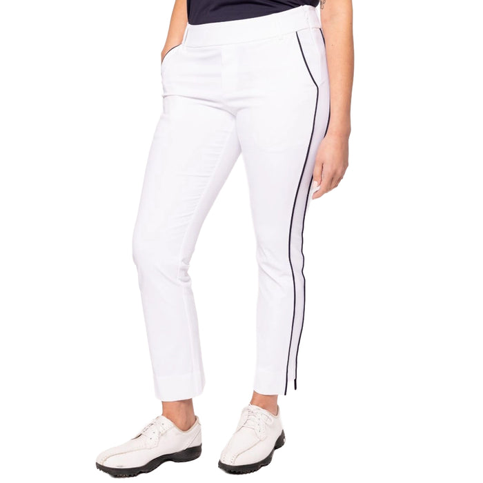 Golftini Ladies 2026 Ankle Pant - White/Navy
